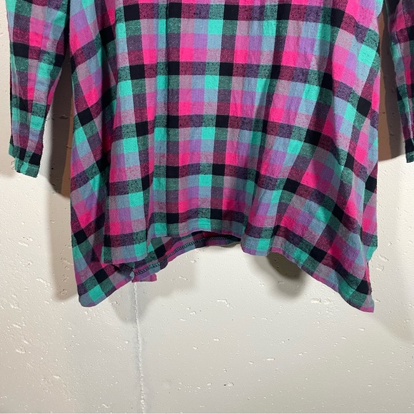 Handmade women’s plaid tunic - Picture 3 of 5